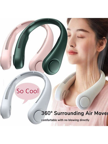 Portable Neck Fan, Hands-Free Bladeless Cooling | Simple Deluxe Karex Rechargeable Neck Fan